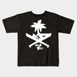 RUN 671 Guam Machete Seal Kids T-Shirt